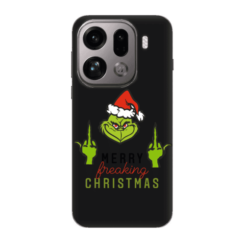 Oppo Find X9 Pro Merry Christmas44 Black Colored Silicone TPU Θήκη
