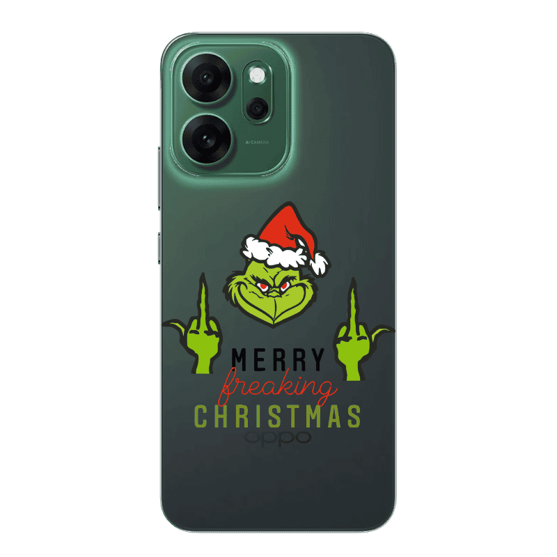 Oppo 14 F Merry Christmas44 Transparent Silicone TPU Θήκη
