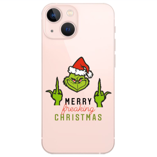 Apple iPhone 13 Merry Christmas44 Transparent Silicone TPU Θήκη