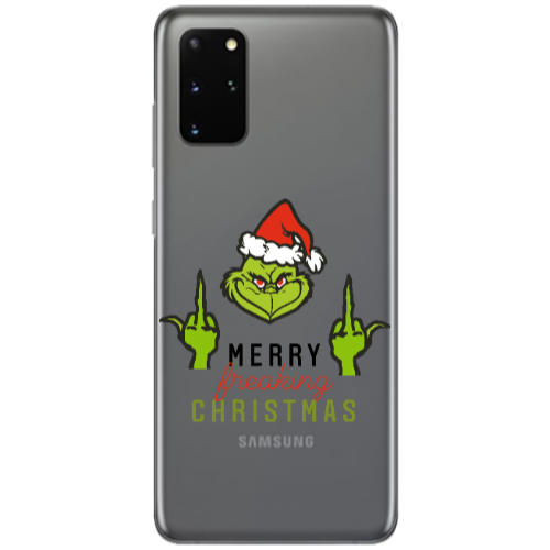 Samsung S20 Plus Merry Christmas44 Transparent Silicone TPU Θήκη