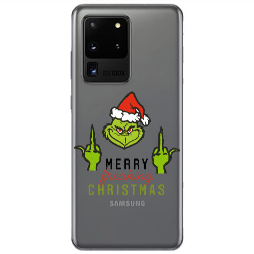 Samsung S20 Ultra Merry Christmas44 Transparent Silicone TPU Θήκη