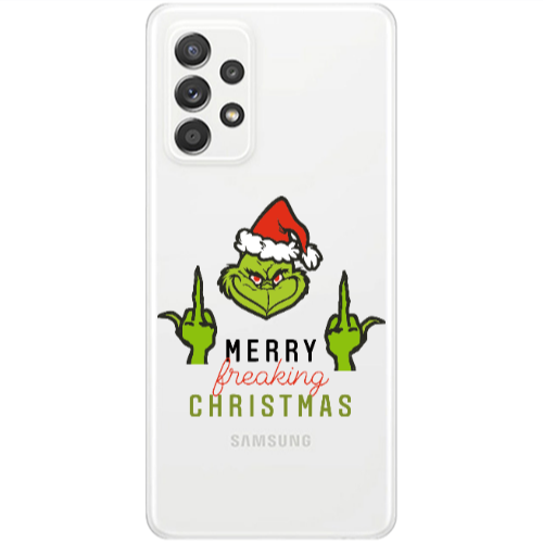 Samsung A53 Merry Christmas44 Transparent Silicone TPU Θήκη