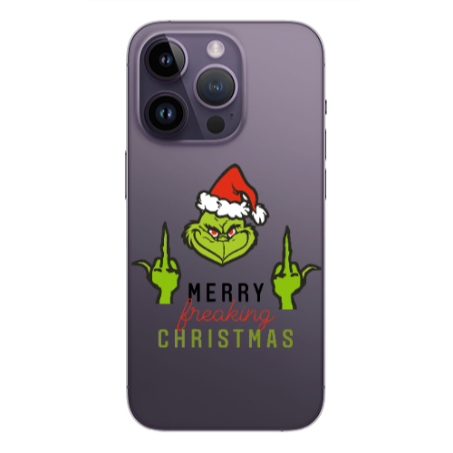 Apple iPhone 14 Pro  Merry Christmas44 Transparent Silicone TPU Θήκη