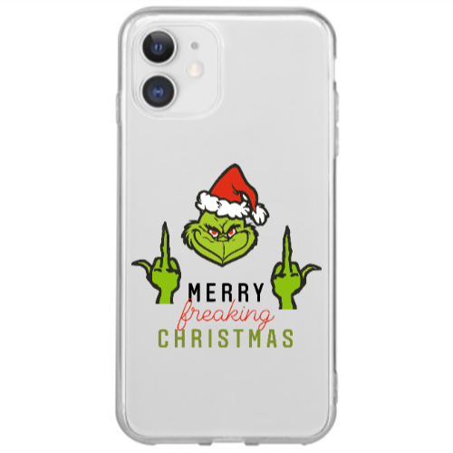 Apple iPhone 12 Mini Merry Christmas44 Transparent Silicone TPU Θήκη