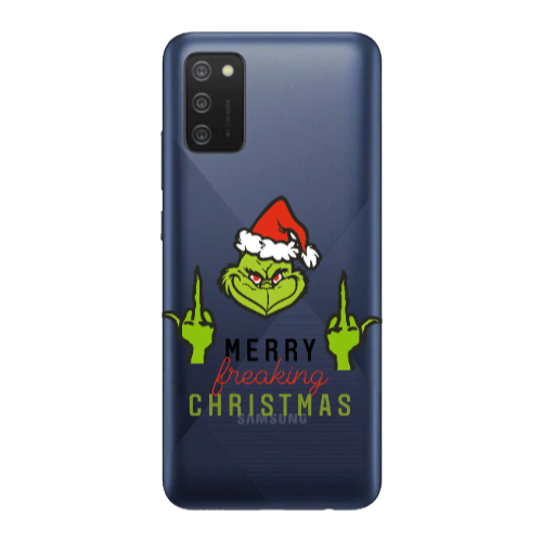Samsung A03S Merry Christmas44 Transparent Silicone TPU Θήκη