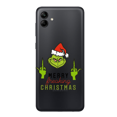 Samsung A04 Merry Christmas44 Transparent Silicone TPU Θήκη