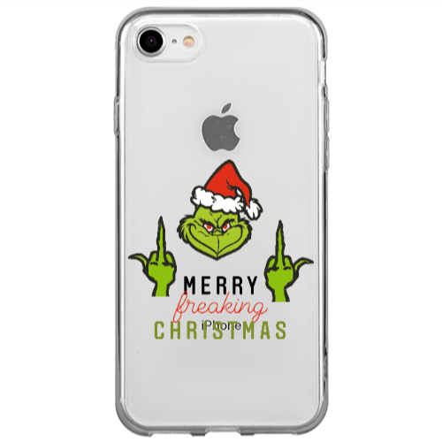 Apple iPhone SE 2020 Merry Christmas44 Transparent Silicone TPU Θήκη