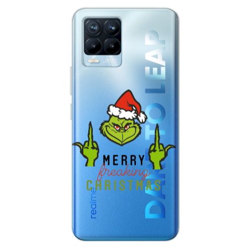 Realme 8 Pro Merry Christmas44 Transparent Silicone TPU Θήκη