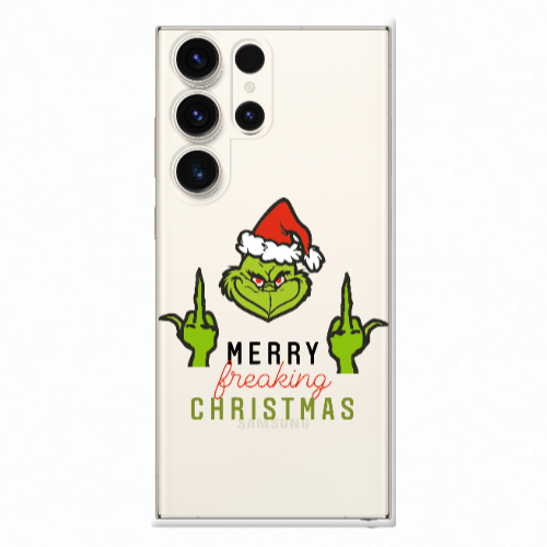 Samsung S23 Ultra Merry Christmas44 Transparent Silicone TPU Θήκη