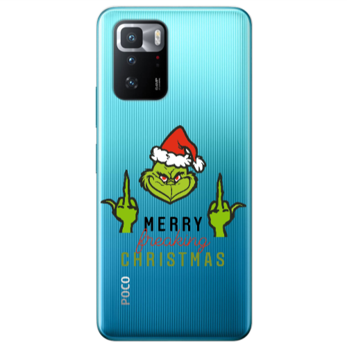 Xiaomi Poco X3 GT Merry Christmas44 Transparent Silicone TPU Θήκη