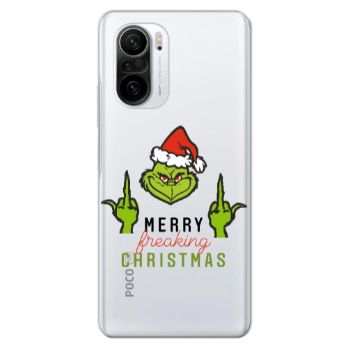 Xiaomi Poco F3 Merry Christmas44 Transparent Silicone TPU Θήκη