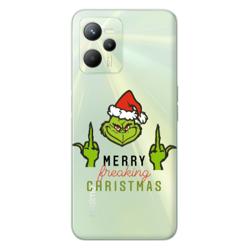 Realme C35 Merry Christmas44 Transparent Silicone TPU Θήκη