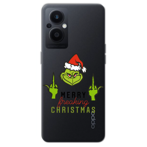 Oppo Reno 7 Lite Merry Christmas44 Transparent Silicone TPU Θήκη