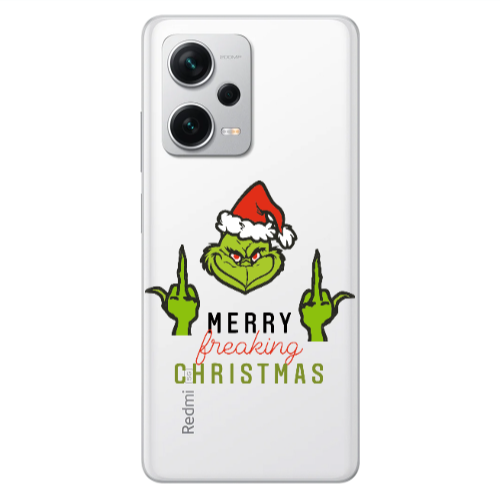 Xiaomi Redmi Note 12 5G Merry Christmas44 Transparent Silicone TPU Θήκη