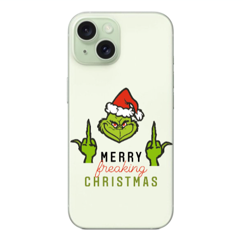 Apple iPhone 15 Plus Merry Christmas44 Transparent Silicone TPU Θήκη
