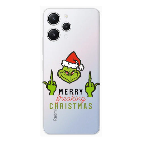 Xiaomi Redmi 12 Merry Christmas44 Transparent Silicone TPU Θήκη