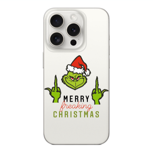 Apple iPhone 15 Pro Max Merry Christmas44 Transparent Silicone TPU Θήκη