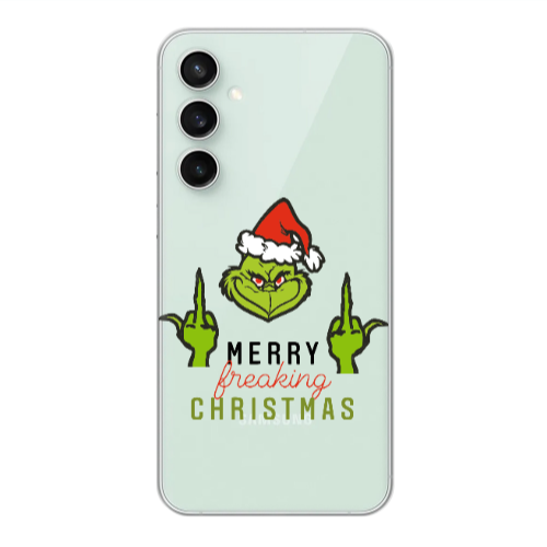 Samsung S23FE Merry Christmas44 Transparent Silicone TPU Θήκη