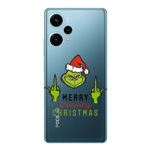 Xiaomi Poco F5 Merry Christmas44 Transparent Silicone TPU Θήκη