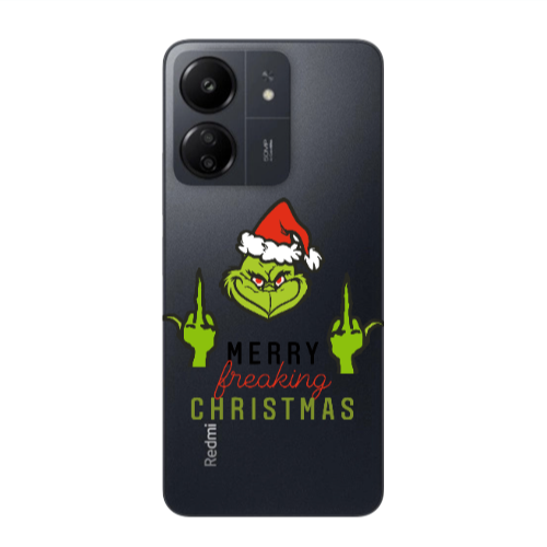Xiaomi Redmi 13C Merry Christmas44 Transparent Silicone TPU Θήκη