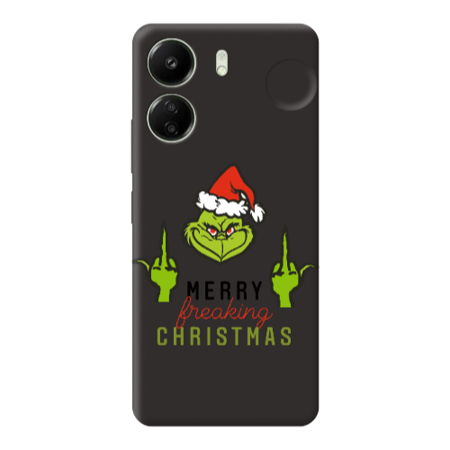 Xiaomi Redmi 13C Merry Christmas44 Black Colored Silicone TPU Θήκη