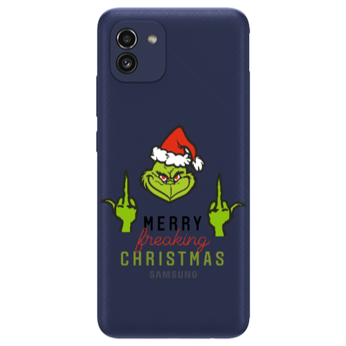 Samsung A03 Merry Christmas44 Transparent Silicone TPU Θήκη