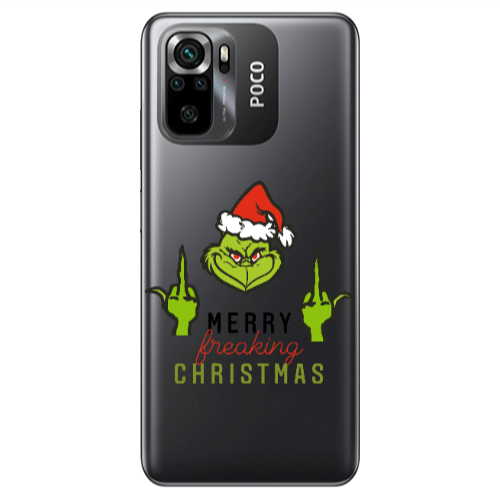 Xiaomi Poco M5 s Merry Christmas44 Transparent Silicone TPU Θήκη
