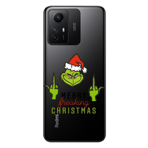 Xiaomi Redmi Note 12s Merry Christmas44 Transparent Silicone TPU Θήκη