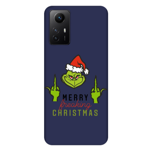 Xiaomi Redmi Note 12s Merry Christmas44 Dark blue Colored Silicone TPU Θήκη