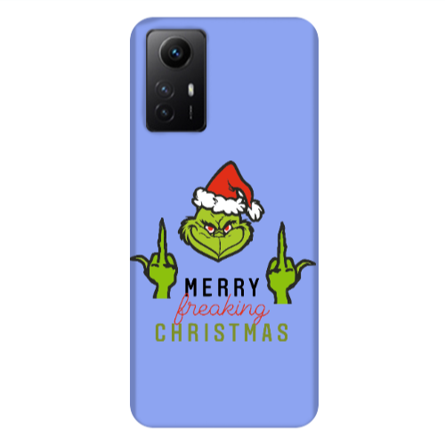 Xiaomi Redmi Note 12s Merry Christmas44 Light Purple Colored Silicone TPU Θήκη