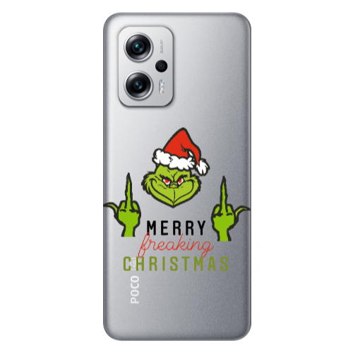 Xiaomi Poco X4 GT Merry Christmas44 Transparent Silicone TPU Θήκη