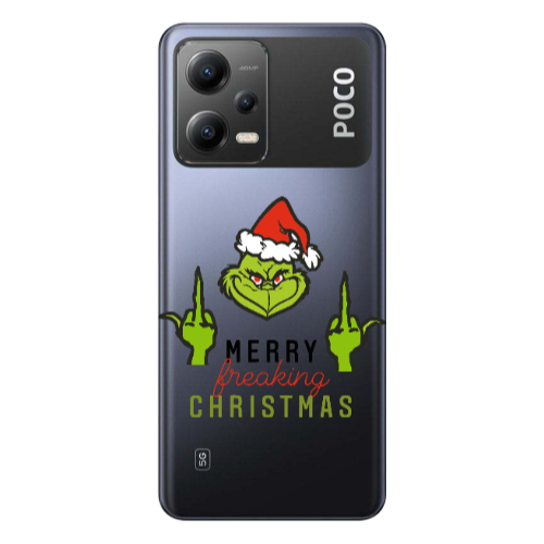 Xiaomi Poco X5 Merry Christmas44 Transparent Silicone TPU Θήκη