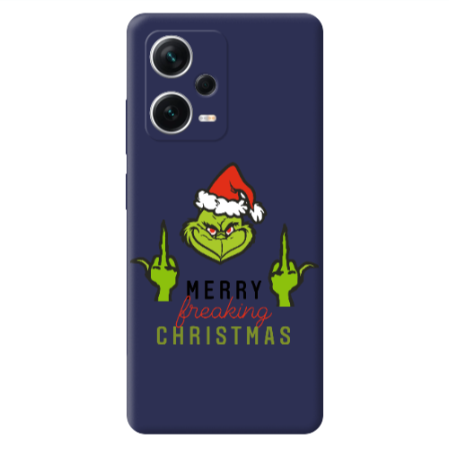 Xiaomi Poco X5 Merry Christmas44 Dark blue Colored Silicone TPU Θήκη