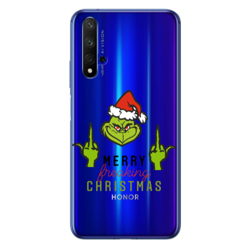Huawei Nova 5 T Merry Christmas44 Transparent Silicone TPU Θήκη