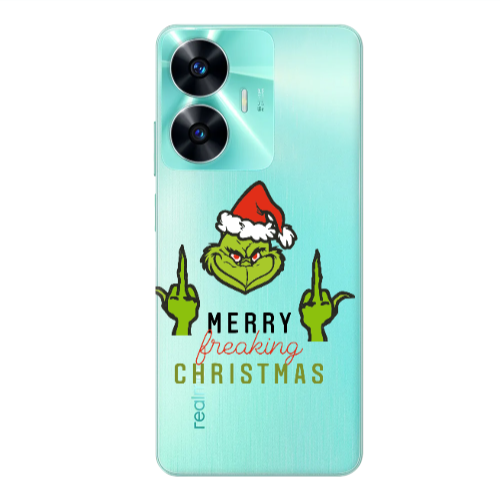 Realme C55 Merry Christmas44 Transparent Silicone TPU Θήκη