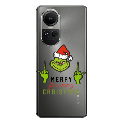 Oppo Reno10 5G Merry Christmas44 Transparent Silicone TPU Θήκη