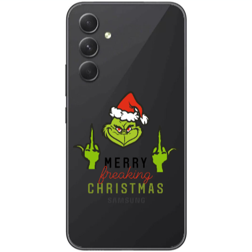 Samsung Galaxy A25 Merry Christmas44 Transparent Silicone TPU Θήκη
