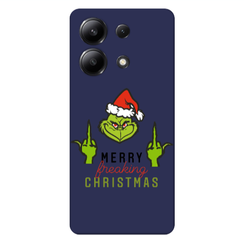 Xiaomi Redmi Note 13 4G Merry Christmas44 Dark blue Colored Silicone TPU Θήκη