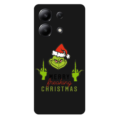 Xiaomi Redmi Note 13 4G Merry Christmas44 Black Colored Silicone TPU Θήκη