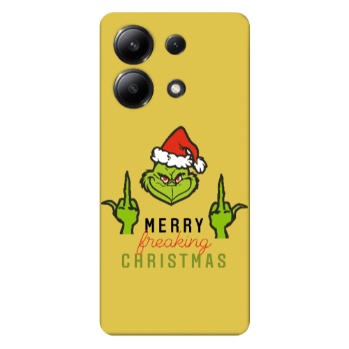 Xiaomi Redmi Note 13 4G Merry Christmas44 Yellow Colored Silicone TPU Θήκη