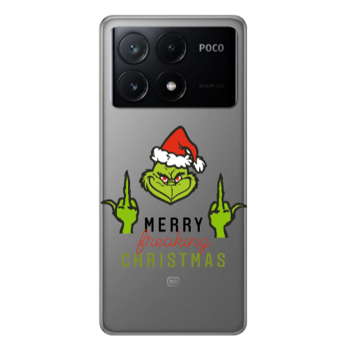 Xiaomi Poco X6Pro 5G Merry Christmas44 Transparent Silicone TPU Θήκη