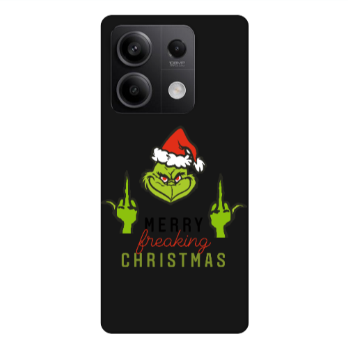 Xiaomi Redmi Note 13Pro 5G Merry Christmas44 Black Colored Silicone TPU Θήκη