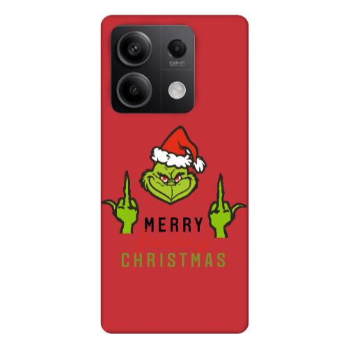 Xiaomi Redmi Note 13Pro 5G Merry Christmas44 Red Colored Silicone TPU Θήκη