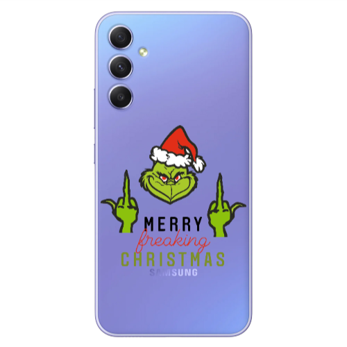 Samsung A25 Merry Christmas44 Transparent Silicone TPU Θήκη