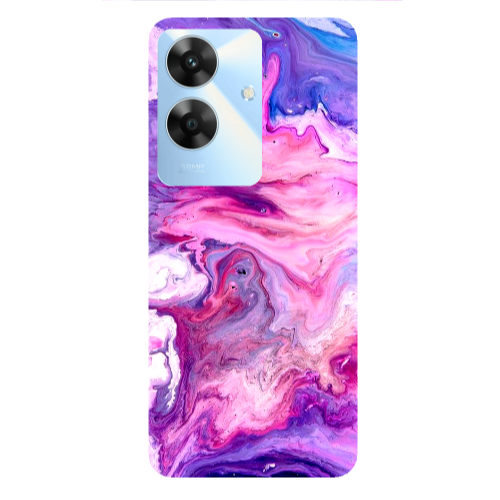 Realme Note 60 Marble art Transparent Silicone TPU Θήκη