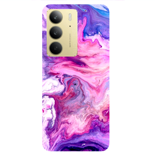 Realme C 75 Marble art Transparent Silicone TPU Θήκη