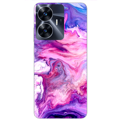 Realme Note 50 Marble art Transparent Silicone TPU Θήκη