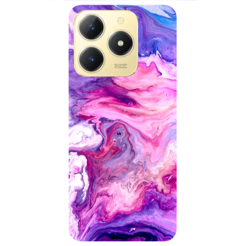 Realme C61 Marble art Transparent Silicone TPU Θήκη