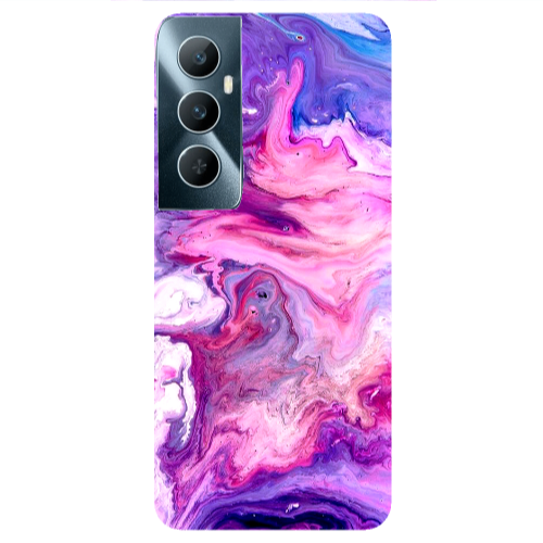 Realme C65 Marble art Transparent Silicone TPU Θήκη