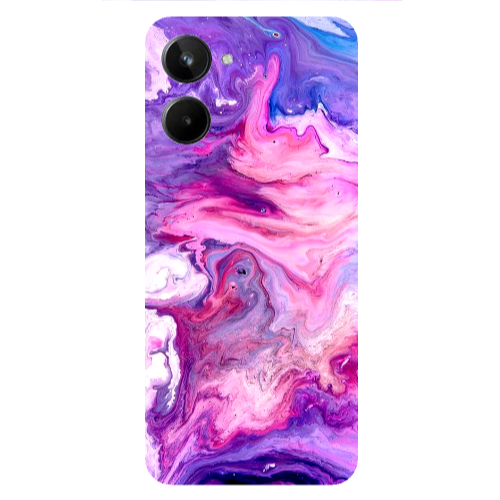 Realme 10 Marble art Transparent Silicone TPU Θήκη